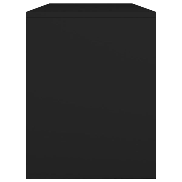 Schwarzer Schminkhocker 70x35x45 cm