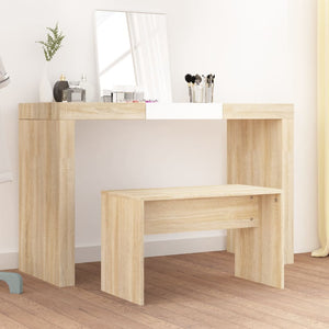 Schminkhocker Sonoma Eiche 70x35x45 cm