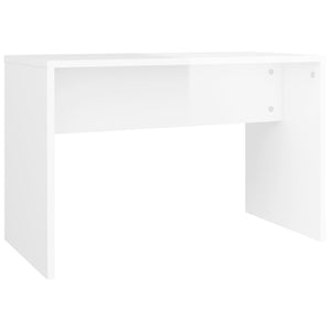 Schminkhocker Weiß Hochglanz 70x35x45 cm