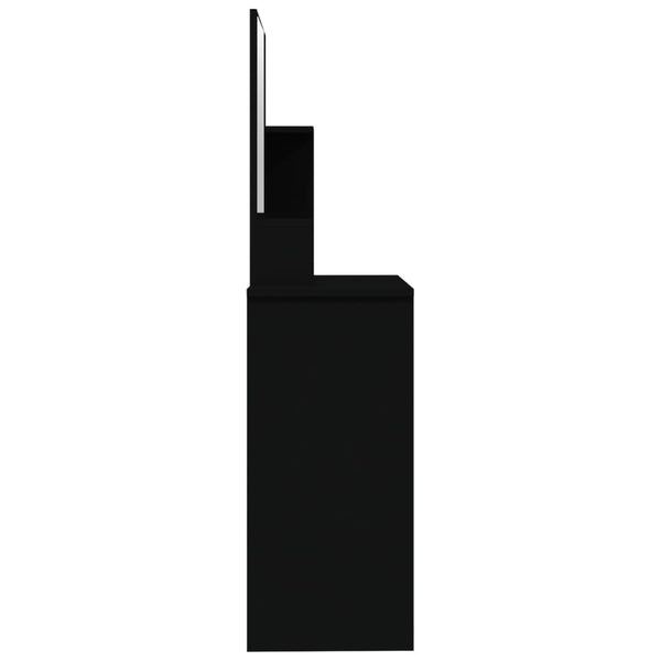 Schminktisch Schwarz mit Spiegel 86,5 cm