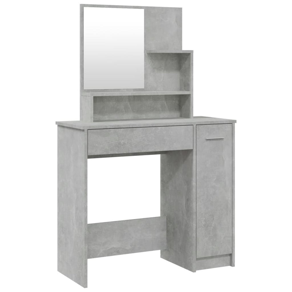 Schminktisch mit Spiegel Betongrau 86,5 cm