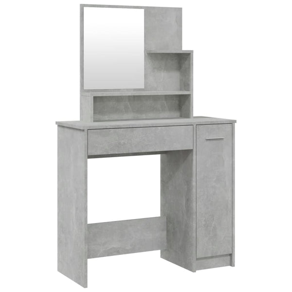 Schminktisch mit Spiegel Betongrau 86,5 cm