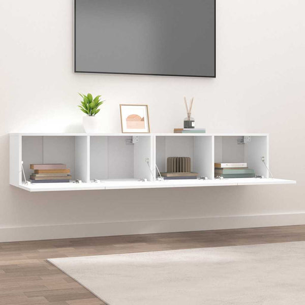 TV-Schränke Weiß 80 cm, 2er-Set