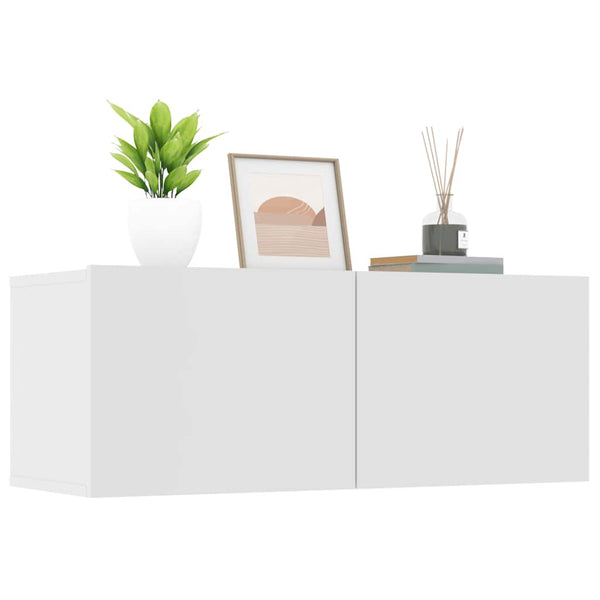 TV-Schränke Weiß 80 cm, 2er-Set