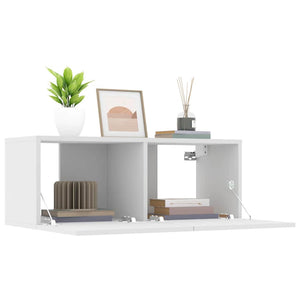 TV-Schränke Weiß 80 cm, 2er-Set