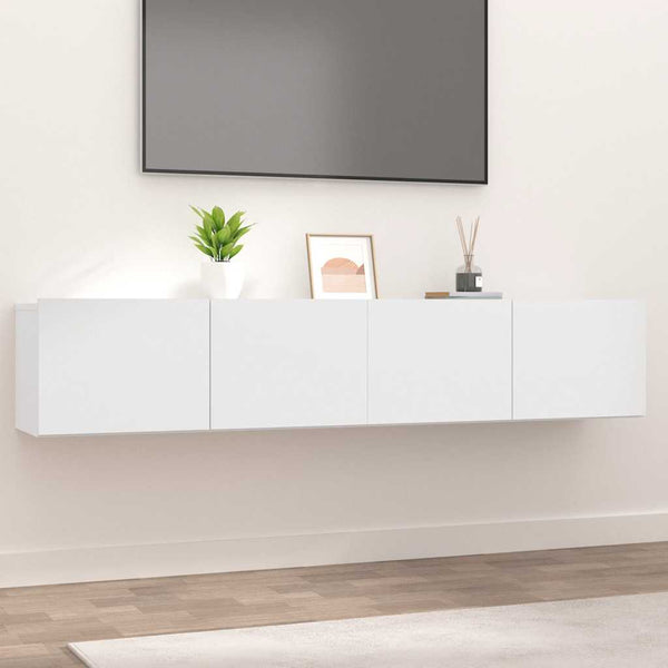 TV-Schränke Weiß 80 cm, 2er-Set
