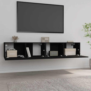 TV-Schränke Schwarz 80x30x30cm, 2er-Set