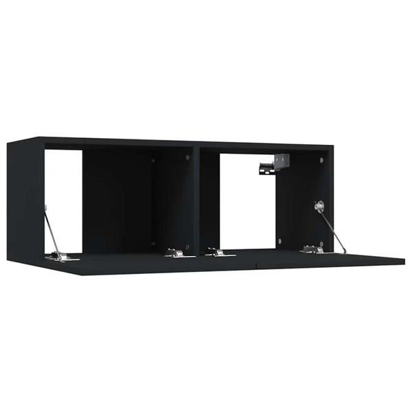 TV-Schränke Schwarz 80x30x30cm, 2er-Set