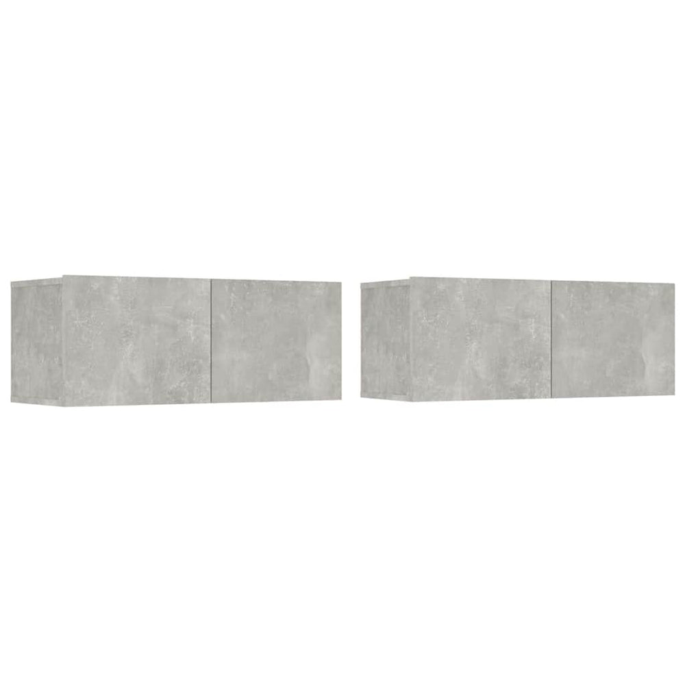 TV-Schränke Betongrau 80x30x30cm, 2er-Set