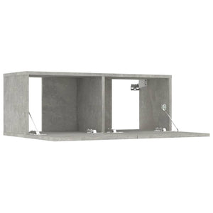 TV-Schränke Betongrau 80x30x30cm, 2er-Set