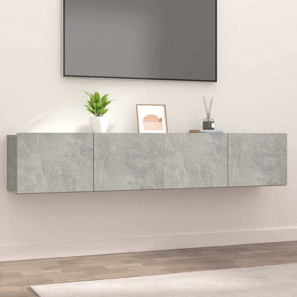 TV-Schränke Betongrau 80x30x30cm, 2er-Set