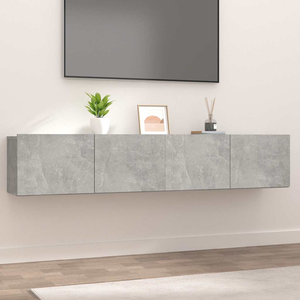 TV-Schränke Betongrau 80x30x30cm, 2er-Set