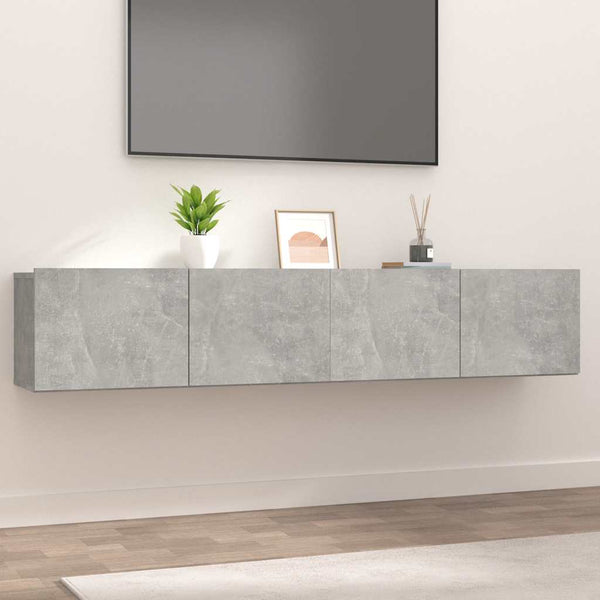 TV-Schränke Betongrau 80x30x30cm, 2er-Set