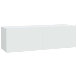 Weiße TV-Wandschränke, 2er-Set