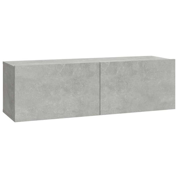 TV-Wandschränke, Betongrau, 2er-Set