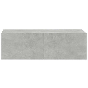 TV-Wandschränke, Betongrau, 2er-Set