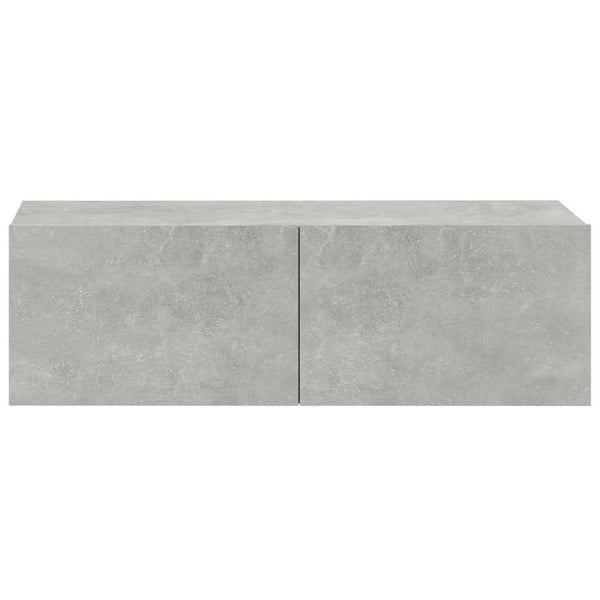 TV-Wandschränke, Betongrau, 2er-Set
