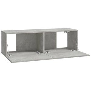 TV-Wandschränke, Betongrau, 2er-Set