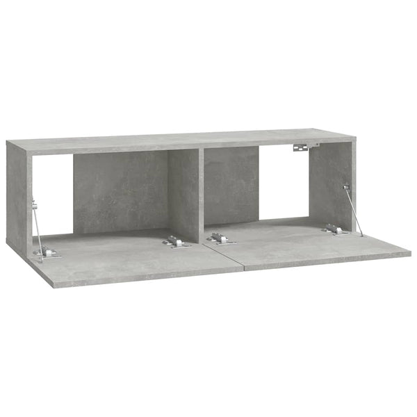 TV-Wandschränke, Betongrau, 2er-Set