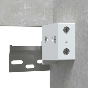 Badschrank mit Spiegel Betongrau 41x48 cm