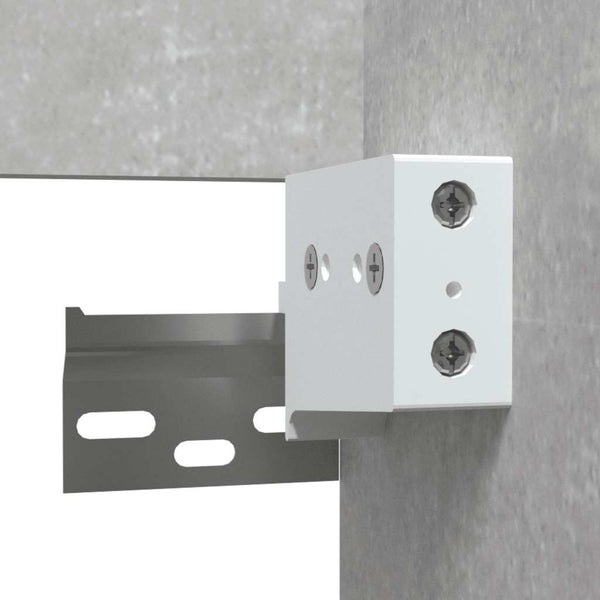 Badschrank mit Spiegel Betongrau 41x48 cm
