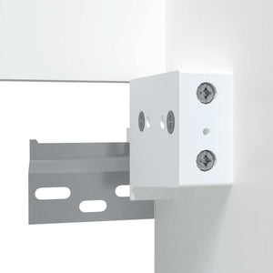 Badschrank mit Spiegel, Weiß