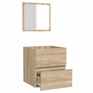 Badschrank mit Spiegel Sonoma-Eiche