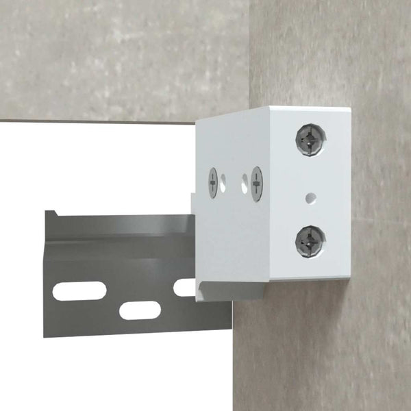 Badschrank mit Spiegel Betongrau