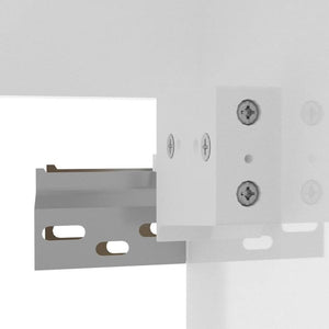 Badschrank mit Spiegel Hochglanz Weiß