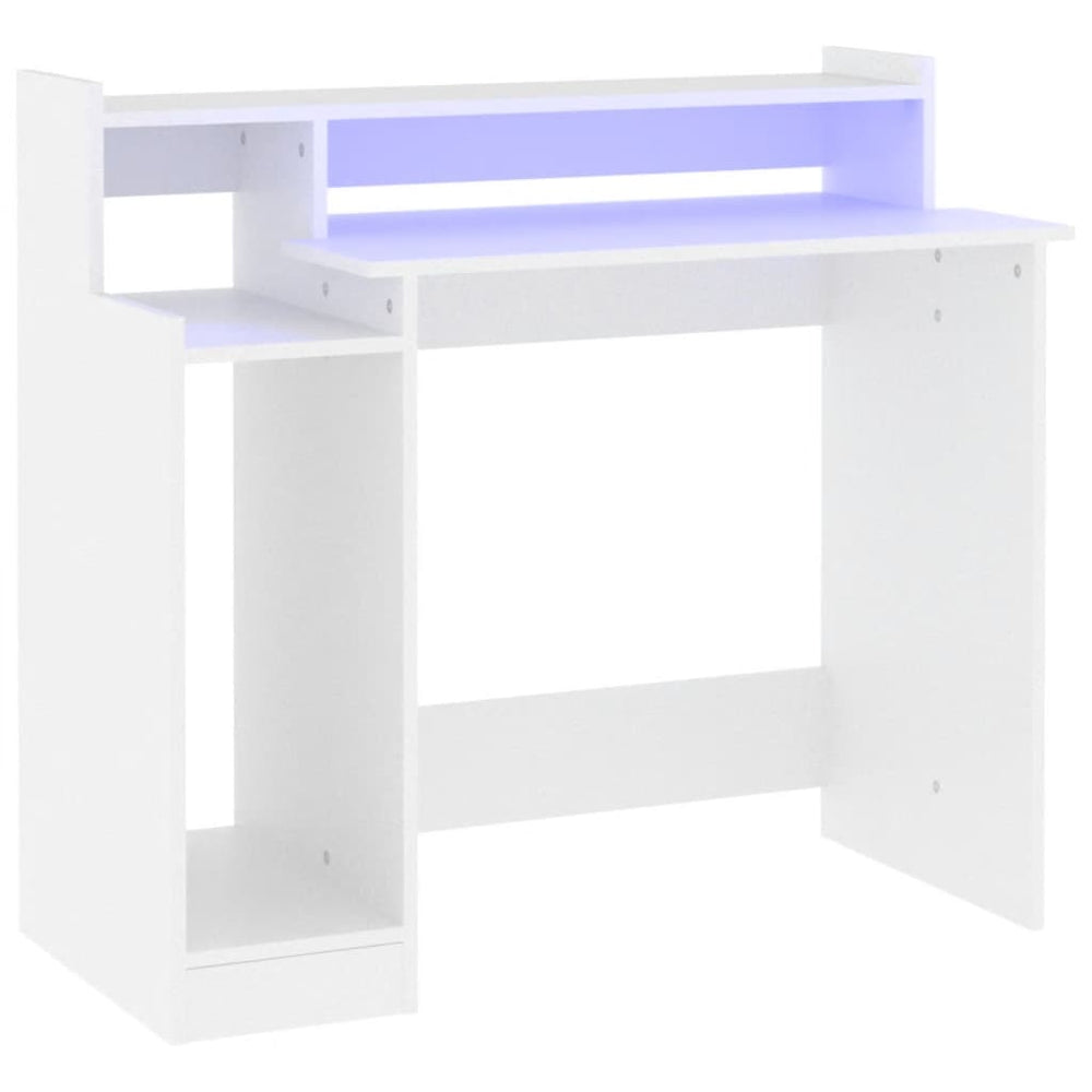 Schreibtisch Weiß mit LED