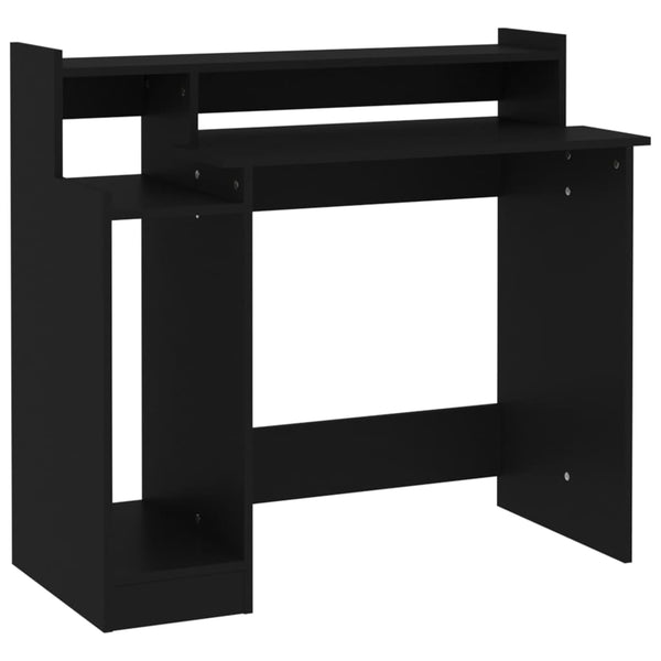 Schreibtisch mit LED Schwarz 97x45x90 cm