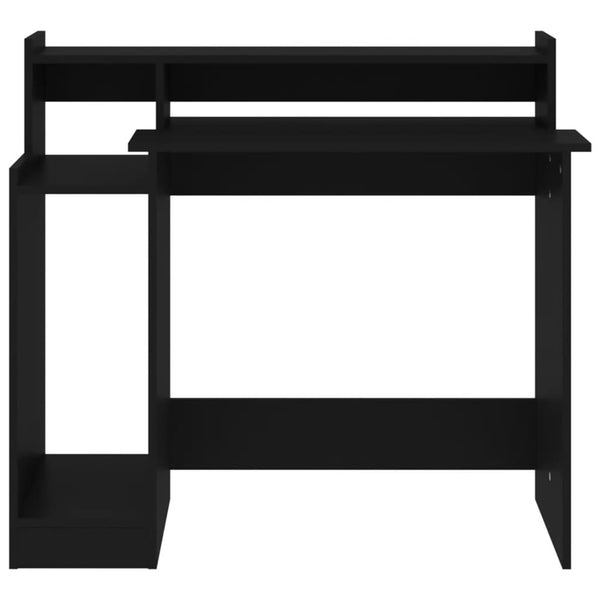 Schreibtisch mit LED Schwarz 97x45x90 cm