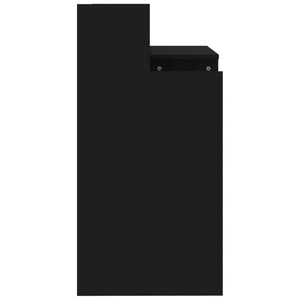 Schreibtisch mit LED Schwarz 97x45x90 cm