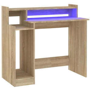 Schreibtisch Sonoma Eiche mit LED