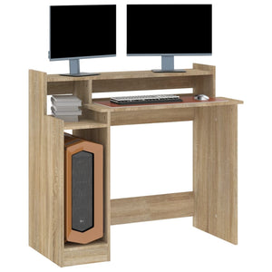 Schreibtisch Sonoma Eiche mit LED