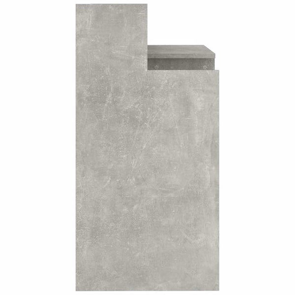 Schreibtisch mit LED Betongrau 97x45x90 cm
