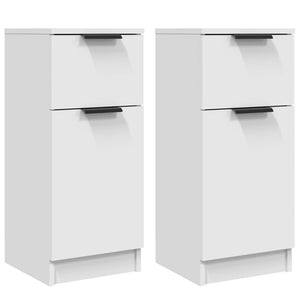 Weiße Sideboards, 2er Set, 30x30x70 cm