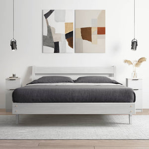 Weiße Sideboards, 2er Set, 30x30x70 cm