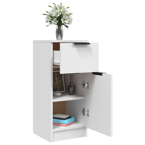 Weiße Sideboards, 2er Set, 30x30x70 cm