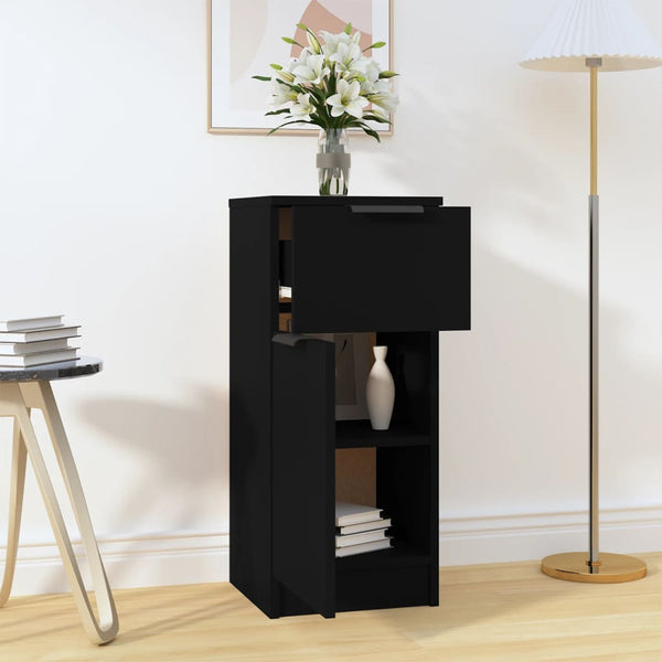 Schwarzes Sideboard 30x30x70cm