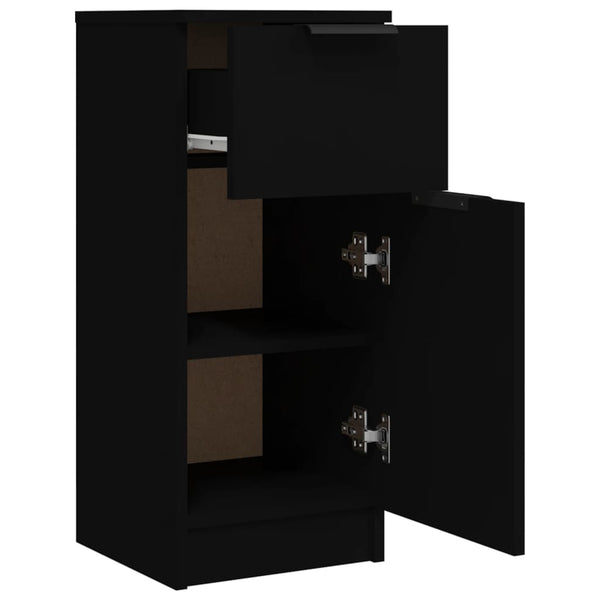 Schwarzes Sideboard 30x30x70cm
