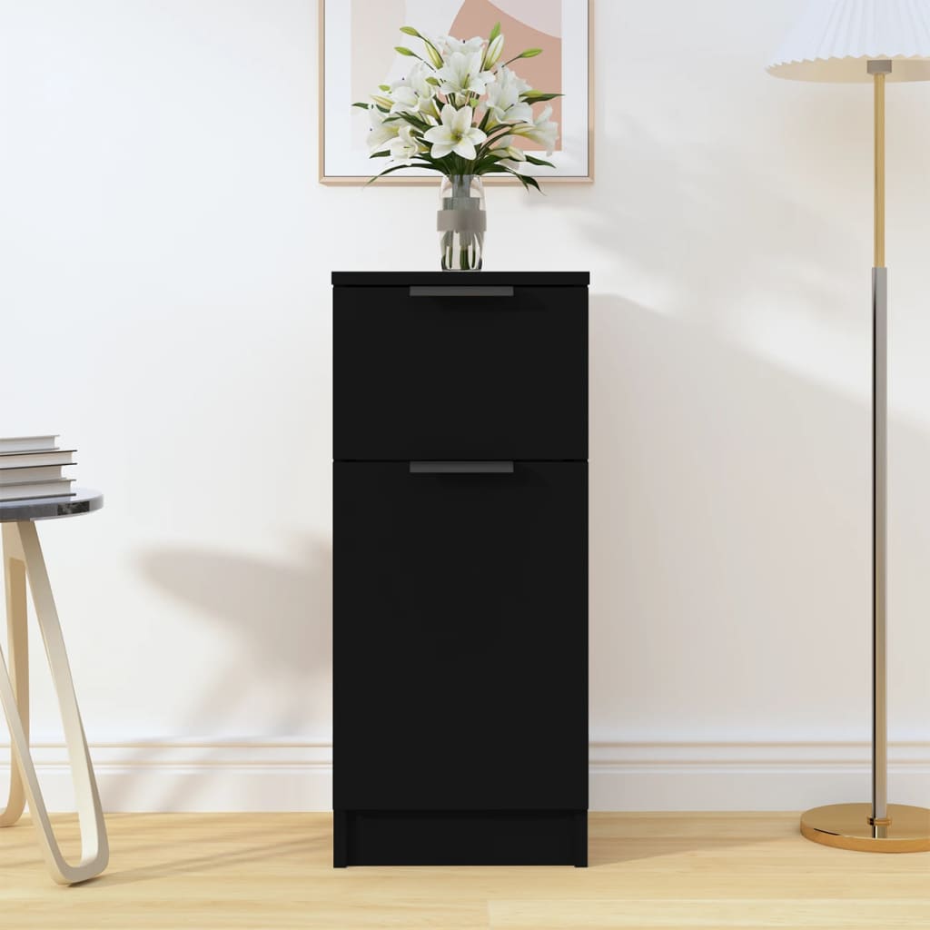 Schwarzes Sideboard 30x30x70cm