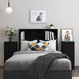 Schwarze Holzwerkstoff Sideboards, 2er Set