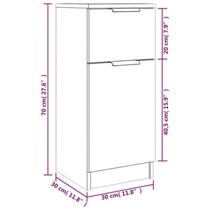 Schwarze Holzwerkstoff Sideboards, 2er Set