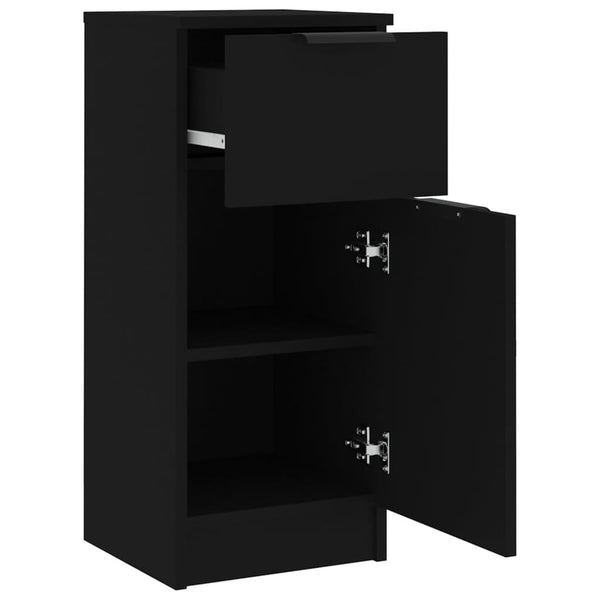 Schwarze Holzwerkstoff Sideboards, 2er Set