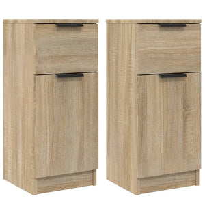 Sideboards 2er Set Sonoma Eiche 30x70 cm
