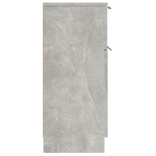 Betongraues Sideboard 30x70 cm