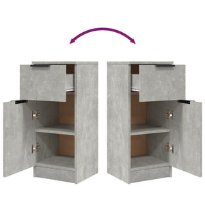 Betongraues Sideboard 30x70 cm
