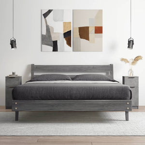 Betongraue Sideboards, 2er-Set