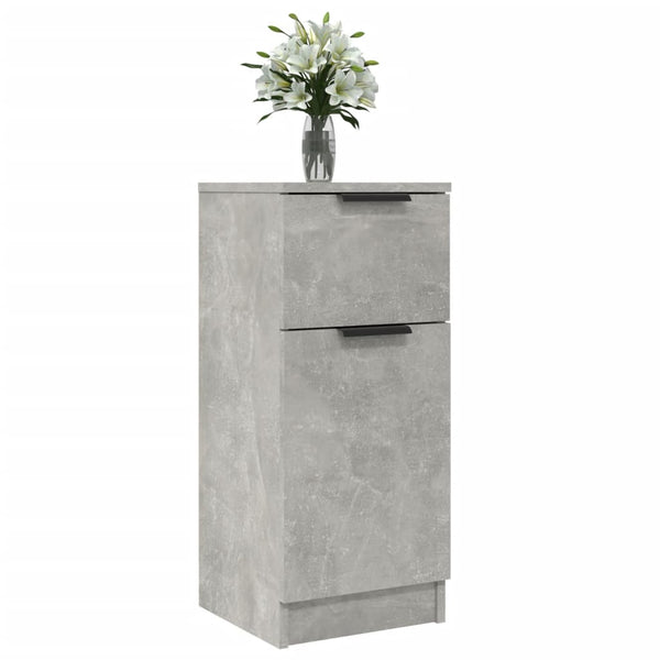 Betongraue Sideboards, 2er-Set